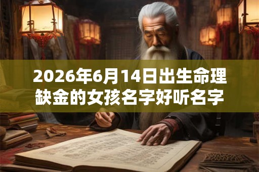 2026年6月14日出生命理缺金的女孩名字好听名字