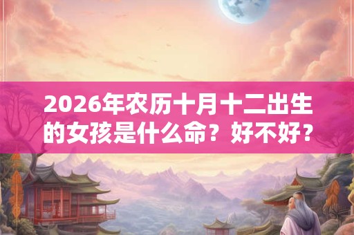 2026年农历十月十二出生的女孩是什么命?好不好? 2026年农历十月十二出生的女孩是什么命?好不好?