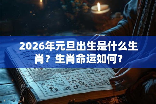 2026年元旦出生是什么生肖?生肖命运如何? 2026年元旦出生是什么生肖?生肖命运如何?