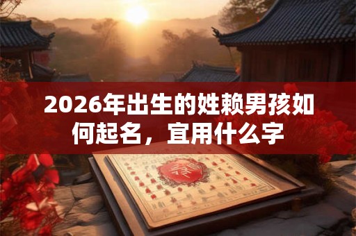 2026年出生的姓赖男孩如何起名,宜用什么字 2026年出生的姓赖男孩如何起名,宜用什么字