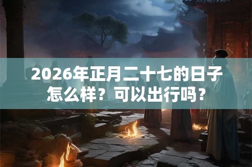 2026年正月二十七的日子怎么样？可以出行吗？