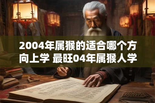 2004年属猴的适合哪个方向上学 最旺04年属猴人学业的方向 2004年属猴的适合哪个方向上学 最旺04年属猴人学业的方向