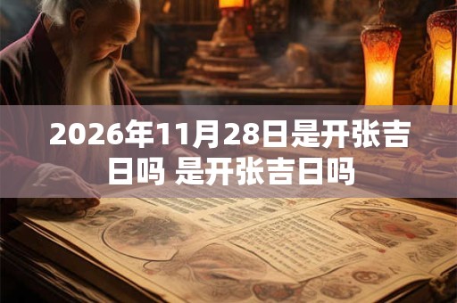 2026年11月28日是开张吉日吗 是开张吉日吗
