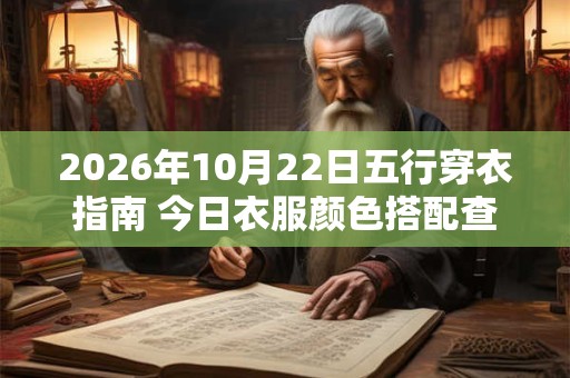 2026年10月22日五行穿衣指南 今日衣服颜色搭配查询 2026年10月22日五行穿衣指南 今日衣服颜色搭配查询