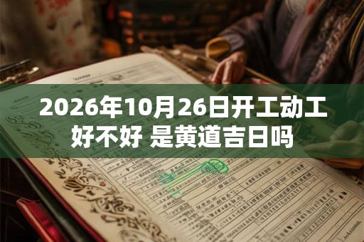 2026年10月26日开工动工好不好 是黄道吉日吗