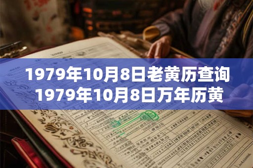 1979年10月8日老黄历查询 1979年10月8日万年历黄道吉日 1979年10月8日老黄历查询 1979年10月8日万年历黄道吉日
