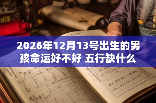 2026年12月13号出生的男孩命运好不好 五行缺什么