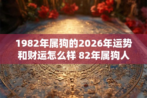 1982年属狗的2026年运势和财运怎么样 82年属狗人今年财运如何 1982年属狗的2026年运势和财运怎么样 82年属狗人今年财运如何
