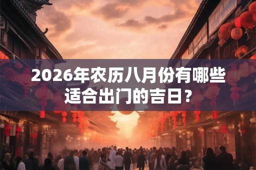 2026年农历八月份有哪些适合出门的吉日? 2026年农历八月份有哪些适合出门的吉日?