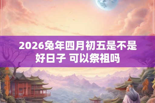 2026兔年四月初五是不是好日子 可以祭祖吗