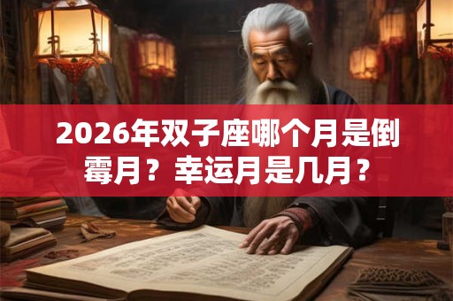 2026年双子座哪个月是倒霉月？幸运月是几月？