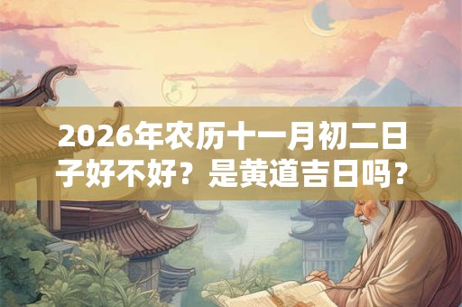 2026年农历十一月初二日子好不好？是黄道吉日吗？