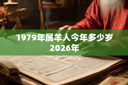 1979年属羊人今年多少岁2026年 1979年属羊人今年多少岁2026年