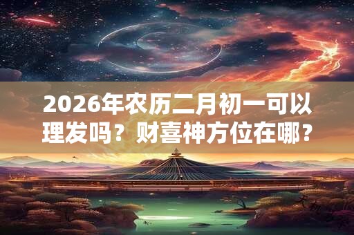 2026年农历二月初一可以理发吗?财喜神方位在哪? 2026年农历二月初一可以理发吗?财喜神方位在哪?