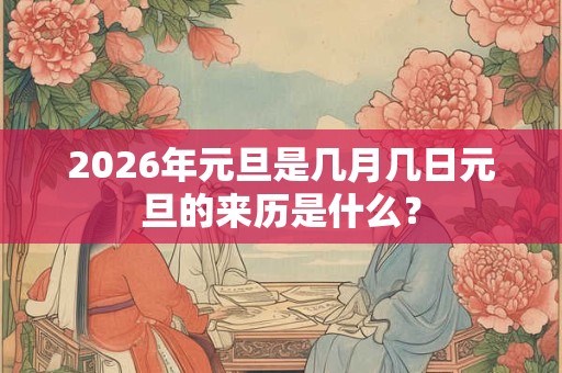 2026年元旦是几月几日元旦的来历是什么? 2026年元旦是几月几日元旦的来历是什么?