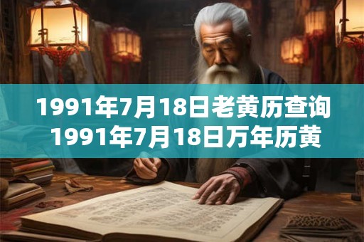 1991年7月18日老黄历查询 1991年7月18日万年历黄道吉日 1991年7月18日老黄历查询 1991年7月18日万年历黄道吉日