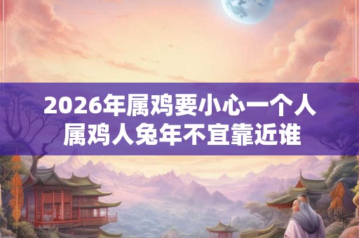 2026年属鸡要小心一个人 属鸡人兔年不宜靠近谁 2026年属鸡要小心一个人 属鸡人兔年不宜靠近谁