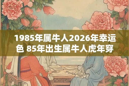 1985年属牛人2026年幸运色 85年出生属牛人虎年穿什么颜色衣服好