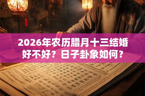 2026年农历腊月十三结婚好不好?日子卦象如何? 2026年农历腊月十三结婚好不好?日子卦象如何?