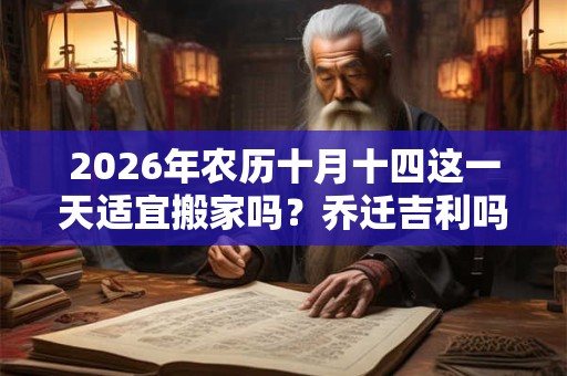 2026年农历十月十四这一天适宜搬家吗?乔迁吉利吗 2026年农历十月十四这一天适宜搬家吗?乔迁吉利吗