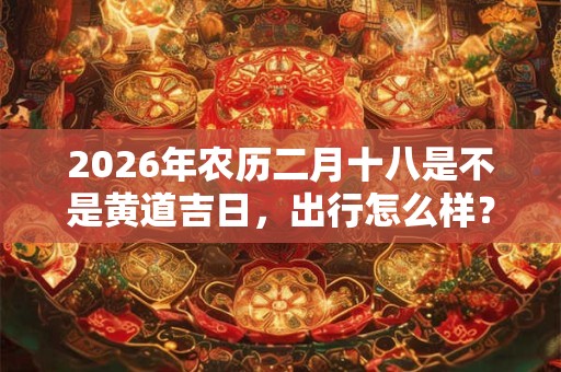 2026年农历二月十八是不是黄道吉日,出行怎么样? 2026年农历二月十八是不是黄道吉日,出行怎么样?