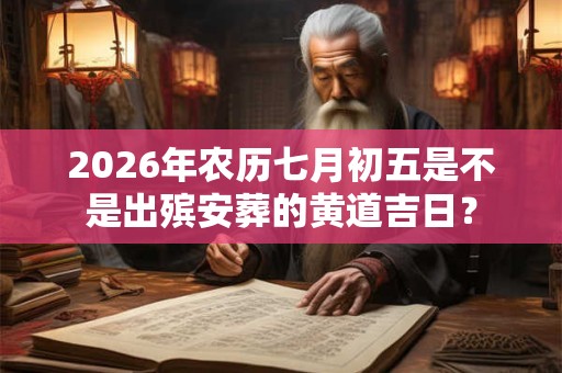 2026年农历七月初五是不是出殡安葬的黄道吉日? 2026年农历七月初五是不是出殡安葬的黄道吉日?