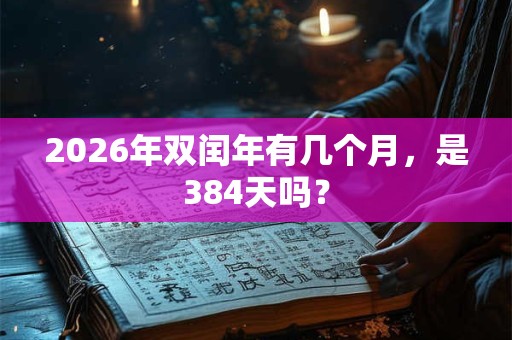 2026年双闰年有几个月，是384天吗？