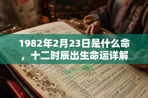 1982年2月23日是什么命,十二时辰出生命运详解 1982年2月23日是什么命,十二时辰出生命运详解