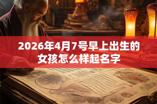 2026年4月7号早上出生的女孩怎么样起名字 2026年4月7号早上出生的女孩怎么样起名字