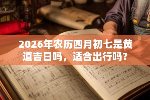 2026年农历四月初七是黄道吉日吗,适合出行吗? 2026年农历四月初七是黄道吉日吗,适合出行吗?