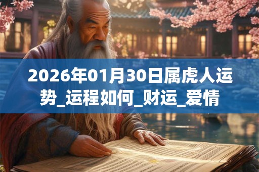 2026年01月30日属虎人运势_运程如何_财运_爱情 2026年01月30日属虎人运势_运程如何_财运_爱情