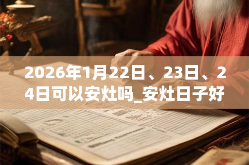 2026年1月22日、23日、24日可以安灶吗_安灶日子好吗