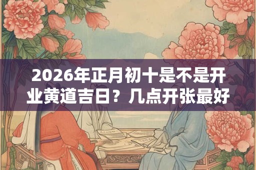 2026年正月初十是不是开业黄道吉日?几点开张最好 2026年正月初十是不是开业黄道吉日?几点开张最好