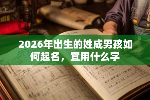 2026年出生的姓成男孩如何起名,宜用什么字 2026年出生的姓成男孩如何起名,宜用什么字