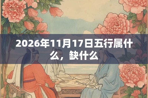 2026年11月17日五行属什么，缺什么