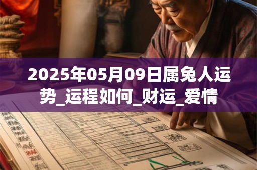 2025年05月09日属兔人运势_运程如何_财运_爱情 2025年05月09日属兔人运势_运程如何_财运_爱情