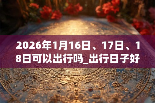 2026年1月16日、17日、18日可以出行吗_出行日子好吗
