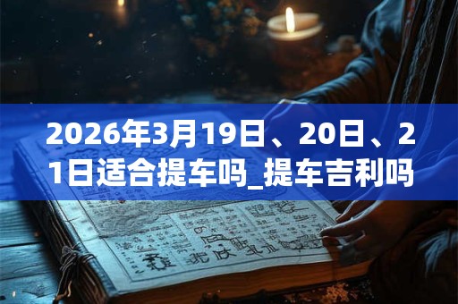2026年3月19日、20日、21日适合提车吗_提车吉利吗