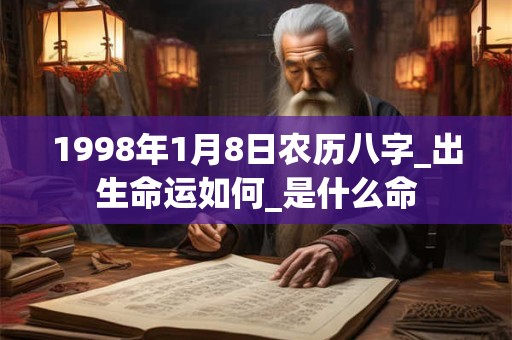 1998年1月8日农历八字_出生命运如何_是什么命 1998年1月8日农历八字_出生命运如何_是什么命
