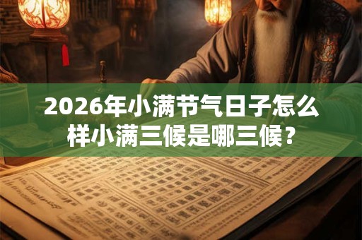 2026年小满节气日子怎么样小满三候是哪三候? 2026年小满节气日子怎么样小满三候是哪三候?