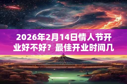 2026年2月14日情人节开业好不好?最佳开业时间几点? 2026年2月14日情人节开业好不好?最佳开业时间几点?