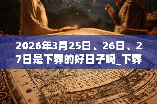 2026年3月25日、26日、27日是下葬的好日子吗_下葬可以吗 2026年3月25日、26日、27日是下葬的好日子吗_下葬可以吗