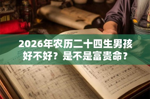 2026年农历二十四生男孩好不好?是不是富贵命? 2026年农历二十四生男孩好不好?是不是富贵命?