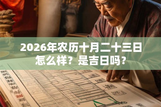 2026年农历十月二十三日怎么样?是吉日吗? 2026年农历十月二十三日怎么样?是吉日吗?