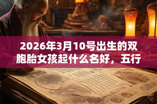 2026年3月10号出生的双胞胎女孩起什么名好,五行属什么? 2026年3月10号出生的双胞胎女孩起什么名好,五行属什么?