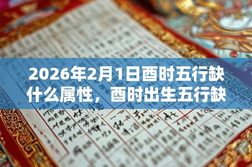 2026年2月1日酉时五行缺什么属性,酉时出生五行缺什么 2026年2月1日酉时五行缺什么属性,酉时出生五行缺什么