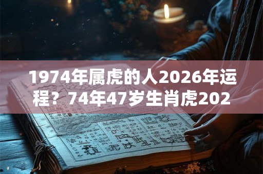 1974年属虎的人2026年运程?74年47岁生肖虎2026年运势 1974年属虎的人2026年运程?74年47岁生肖虎2026年运势