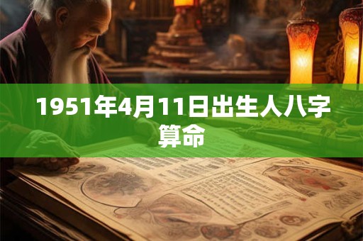 1951年4月11日出生人八字算命 1951年4月11日出生人八字算命