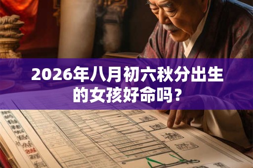 2026年八月初六秋分出生的女孩好命吗? 2026年八月初六秋分出生的女孩好命吗?
