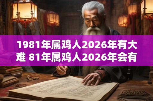 1981年属鸡人2026年有大难 81年属鸡人2026年会有什么灾难 1981年属鸡人2026年有大难 81年属鸡人2026年会有什么灾难